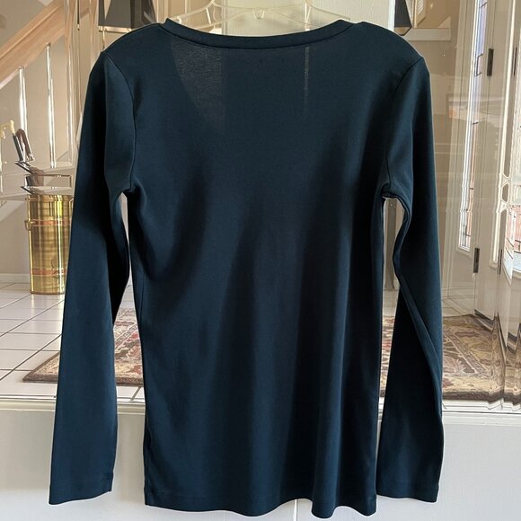 Eddie Bauer Long Sleeve Tee - Dark Teal - Picture 7 of 8